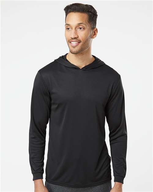 Unisex Bahama Performance Hooded Long Sleeve T-Shirt Image 5