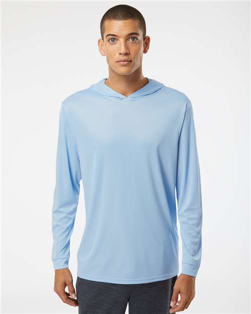 Unisex Bahama Performance Hooded Long Sleeve T-Shirt Image 6