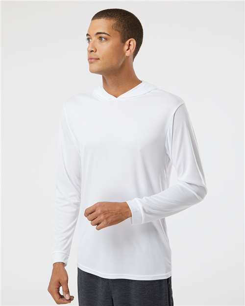 Unisex Bahama Performance Hooded Long Sleeve T-Shirt Image 20