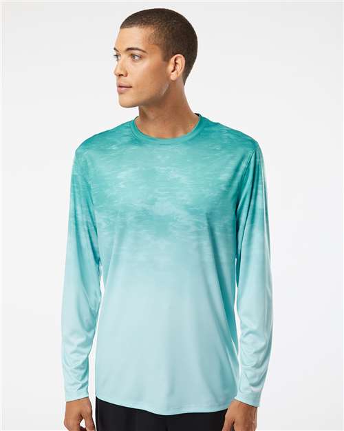Unisex Montauk Oceanic Fade Performance Long Sleeve T-Shirt Image 3