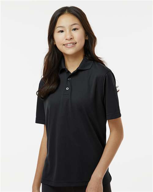 Youth Saratoga Performance Mini Mesh Polo Image 3