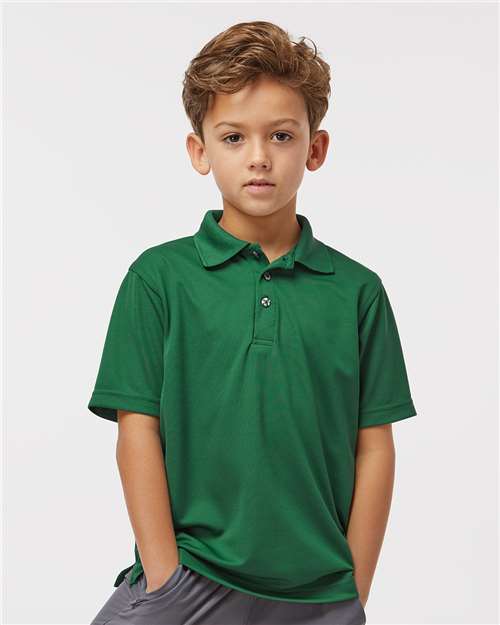 Youth Saratoga Performance Mini Mesh Polo Image 6