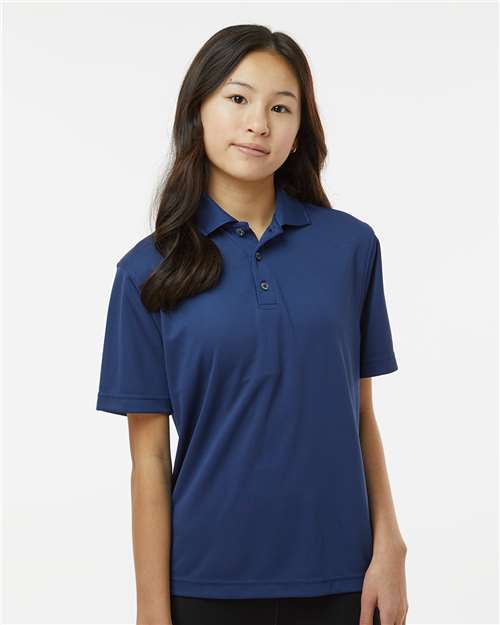 Youth Saratoga Performance Mini Mesh Polo Image 9
