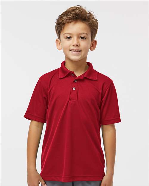 Youth Saratoga Performance Mini Mesh Polo Image 10