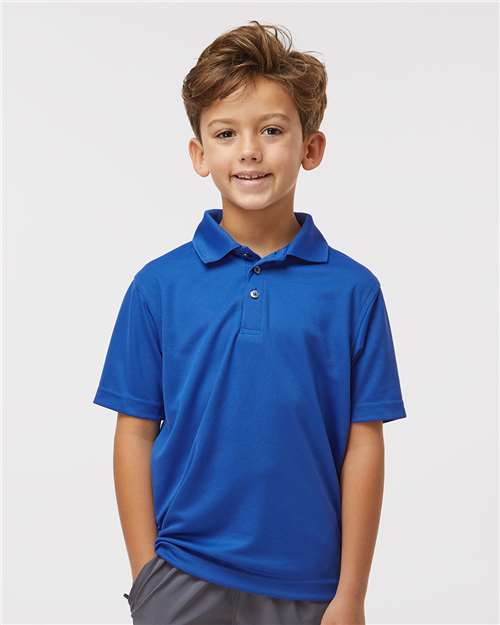 Youth Saratoga Performance Mini Mesh Polo Image 11