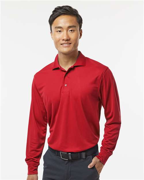 Men's Prescott Long Sleeve Polo Image 4