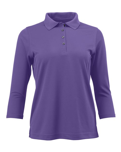 Women's Lady Palm Three-Quarter Sleeve Polo Image 5