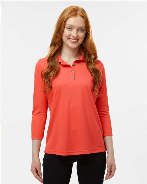 Women's Lady Palm Three-Quarter Sleeve Polo Image 6