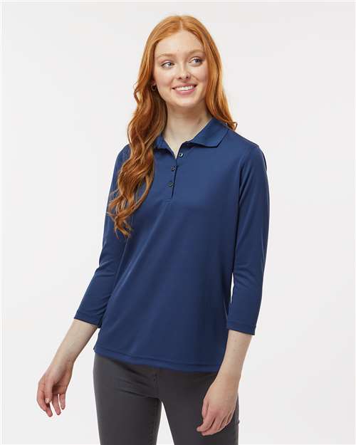 Women's Lady Palm Three-Quarter Sleeve Polo Image 7