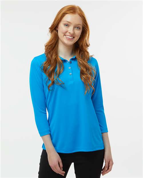 Women's Lady Palm Three-Quarter Sleeve Polo Image 10