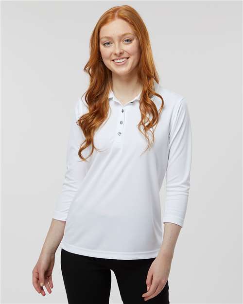 Women's Lady Palm Three-Quarter Sleeve Polo Image 11
