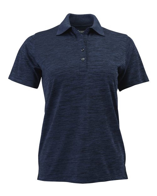 Women's Dakota Striated Heather Polo Image 3