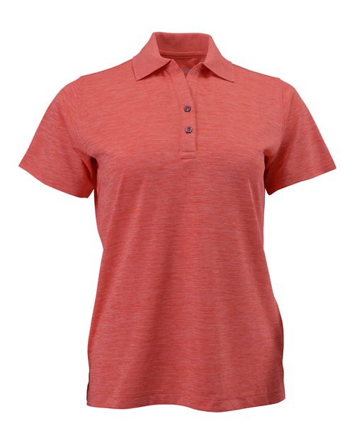 Women's Dakota Striated Heather Polo Image 4