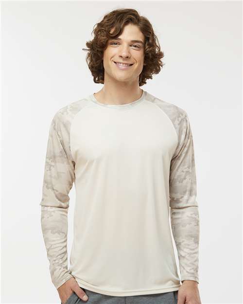 Unisex Cayman Performance Camo Colorblocked Long Sleeve T-Shirt Image 11