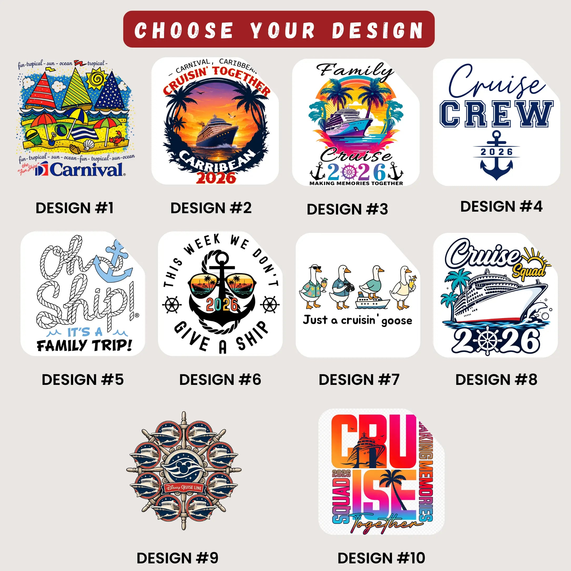 Custom Cruise Shirts for Royal Caribbean, Carnival & More